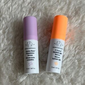 New Drunk Elephant Amino Rain glasswater serum & C-Firma Serum travel sizes set